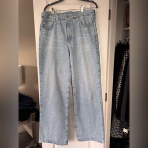 AG Adriano Goldschmied Light Blue Flare Jeans